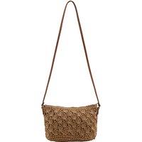 Weird Fish Merritt Raffia Cross Body Bag Natural Size ONE