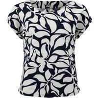 Weird Fish Clearwater Printed Linen Rich Top Red Size 22