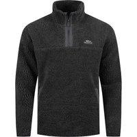 Weird Fish Woodrow 1/4 Zip Borg Fleece Charcoal Size 2XL