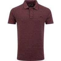 Weird Fish Luka Waffle Polo Shirt Port Size S