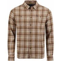 Weird Fish Arden Herringbone Check Shirt SandStone Size M