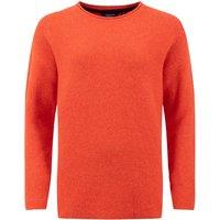 Weird Fish Arlen Textured Crew Neck Jumper Cinnamon Size 20