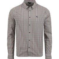 Weird Fish Ernest Gingham Shirt Mulled Wine Size L