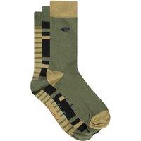 Weird Fish Wyatt Patterned Socks 3 Pack Navy Size 7-11