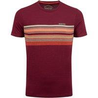 Weird Fish Garside Chest Stripe T-Shirt Oak Green Size 3XL