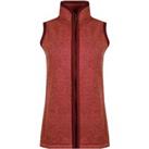 Weird Fish Denman Recycled Soft Knit Gilet Rosewood Size 12