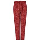 Weird Fish Tinto Eco Viscose Printed Trousers Midnight Size 8
