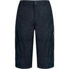 Weird Fish Walker Organic Cotton 3/4 Cargo Trousers Navy Size 32