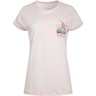 Weird Fish Happy Campers Organic Cotton Slub T-Shirt Pink Size 8