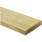Wickes Premium Natural Pine Deck Board - 28 x 140 x 2400mm