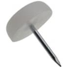 Wickes Plastic Furniture Glide Nail On - 19mm Pack of 10