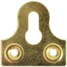 Wickes Slotted Brass Glass Plate Slotted - 38mm - Pack of 10