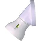 MK Angled Batten Lamp holder - White