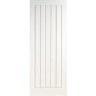 Wickes Geneva White Grained Moulded Fully Finished Cottage Internal Door - 1981 x 686mm