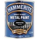Hammerite Metal Smooth Paint - Black - 750ml