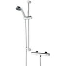 Bristan Zing Cool Touch Thermostatic Bar Mixer Shower & Adjustable Riser Kit