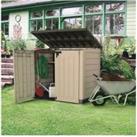 Keter Store It Out Max Beige & Brown Plastic Garden Storage - 4 x 5 ft