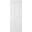 Wickes Lincoln White Grained Moulded Fully Finished 6 Panel Internal Door - 1981 x 610mm