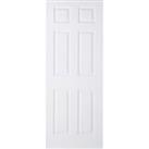 Wickes Lincoln White Grained Moulded 6 Panel Internal Door - 2040 x 726mm
