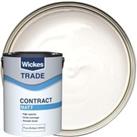 Wickes Trade Contract Matt Emulsion Paint - Pure Brilliant White - 5L
