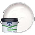 Wickes Trade Contract Silk Emulsion Paint - Pure Brilliant White - 10L