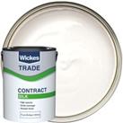 Wickes Contract Silk Emulsion Paint - Pure Brilliant White - 5L