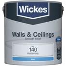 Wickes Matt Emulsion Paint - Powder Grey No.140 - 2.5L