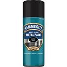 Hammerite Metal Aerosol Satin Paint - Black - 400ml