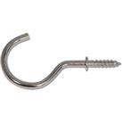 Wickes Zinc Round Cup Hook - Pack of 4