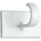 Wickes White Small Self Adhesive Cup Hook - Pack of 4