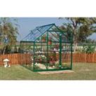 Palram Green Canopia Harmony Aluminium Apex Greenhouse with Clear Polycarbonate Panels - 6 x 8ft