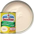 Sandtex Microseal Ultra Smooth Weatherproof Masonry 15 Year Exterior Wall Paint - Magnolia - 150ml