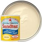 Sandtex Microseal Fine Textured Weatherproof Masonry 15 Year Exterior Wall Paint - Cornish Cream - 5