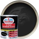 Sandtex 10 Year Exterior Gloss Paint - Charcoal Black - 750ml