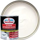 Sandtex 10 Year Exterior Gloss Paint - Pure Brilliant White - 750ml