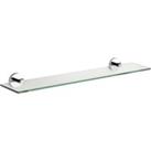 Croydex Flexi-Fix Pendle Bathroom Glass Shelf - Chrome
