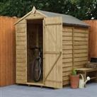 Forest Garden Windowless Overlap Apex Pressure Treated Shed - 6 x 4ft