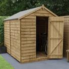 Forest Garden 8 x 6ft Windowless Overlap Apex Pressure Treated Shed