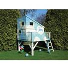 Shire 6 x 6ft Command Post & Platform Elevated Wooden Playhouse with Balcony