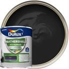Dulux Weathershield Exterior Multi Surface Quick Dry Satin Paint - Black - 750ml