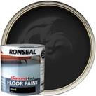 Ronseal Diamond Hard Floor Paint - Satin Black - 2.5L