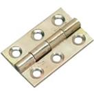 Butt Hinge Solid Brass 38mm - Pack of 2