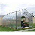 Palram Canopia Bella Long Aluminium Bell Shaped Greenhouse with Polycarbonate Panels - 8 x 16ft