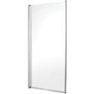 Wickes Chrome with Clear Glass Framed Bath Screen - 1400 x 750mm