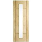 Wickes Thame Glazed Oak Veneer Ladder Internal Door - 1981 x 762mm