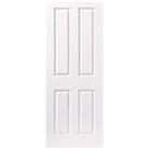 Wickes Chester White Grained Moulded 4 Panel Internal Door - 1981 x 610mm