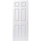Wickes Lincoln White Smooth Moulded 6 Panel Internal Door - 1981 x 838mm