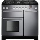Rangemaster Infusion 90cm Dual Fuel Range Cooker - Stainless Steel