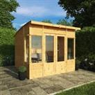 Mercia 8 x 8ft Contemporary Double Door Curved Roof Summer House