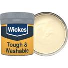 Wickes Tough & Washable Matt Emulsion Paint Tester Pot - Cream No.305 - 50ml